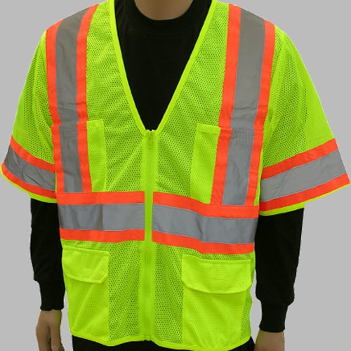ANSI Class 3 High Visibility Safety Vest,reflective clothing